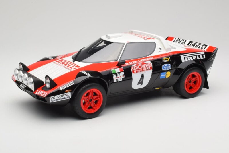 Lancia Stratos HF Gr.4 Must #0 M. Alen / I. Kivimäki Rally San Remo 1978 Otto 1:12 G088 Vaik