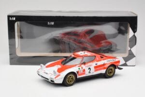 Lancia Stratos HF #2 J-B. Andruet / Biche Winners Tour de Corse 1974 Minichamps 1:18 155741702 Metall - pilt 6/6