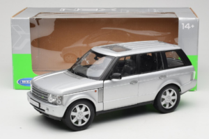 Land Rover Range Rover L322 Hõbedane Welly 1:18 12536W Metall - pilt 8/8