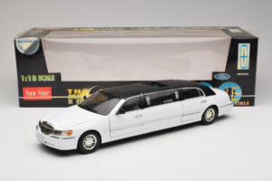 Lincoln Limousine Valge Sun Star 1:18 1260 Metall - pilt 8/8