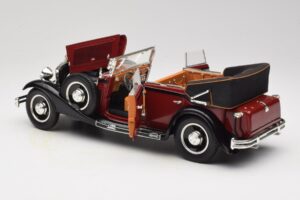 Maybach DS8 Zeppelin Punane Anson 1:18 30413 Metall - pilt 5/8