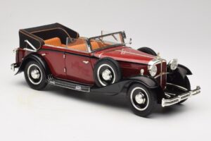 Maybach DS8 Zeppelin Punane Anson 1:18 30413 Metall - pilt 6/8