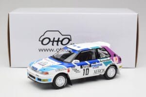 Mazda 323 GTX #10 T. Makinen / S. Harjanne 1000 Lakes Rally 1991 Otto 1:18 OT1099 Vaik - pilt 6/6