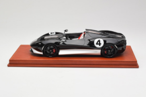 McLaren Elva Must Hõbedane AB Models 1:18 REMC022 Vaik