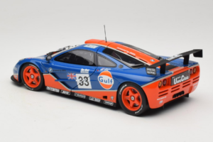 McLaren F1 GTR Gulf #33 R. Bellm / M. Weaver / J-J. Lehto 24 Hours of Le Mans 1996 UT Models 1:18 530161833 Metall - pilt 7/8