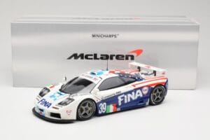 McLaren F1 GTR Team Bigazzi #39 N. Piquet / A. Cecotto / D. Sullivan 24 Hours of Le Mans 1996 Minichamps 1:18 530133639 Metal - pilt 8/8