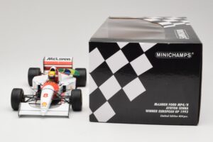 McLaren MP4/8 Ford #8 A. Senna Winner European GP Donington 1993 Minichamps 1:18 540931848 Metall - pilt 6/6