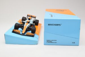 McLaren MCL35M #4 L. Norris 3rd Place Monaco GP 2021 Minichamps 1:18 533212402 Metall - pilt 6/6