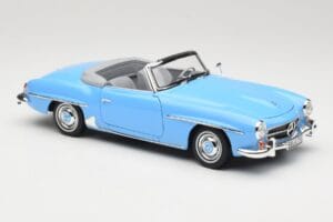 Mercedes 190 SL W121 Helesininen Norev 1:18 183400 Metall - pilt 6/8
