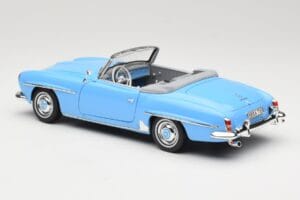 Mercedes 190 SL W121 Helesininen Norev 1:18 183400 Metall - pilt 7/8