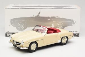 Mercedes 190 SL W121 Beež Minichamps 1:18 103037034 Metall - pilt 8/8