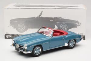 Mercedes 190 SL W121 Sinine Minichamps 1:18 103037033 Metall - pilt 8/8