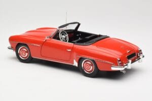 Mercedes 190 SL W121 Guards Red Minichamps 1:18 100037032 Metall - pilt 7/8