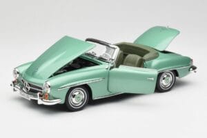 Mercedes 190 SL W121 Heleroheline Metallic Norev 1:18 183401 Metall - pilt 2/9