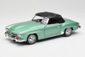 Mercedes 190 SL W121 Heleroheline Metallic Norev 1:18 183401 Metall - pilt 3/9