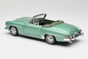 Mercedes 190 SL W121 Heleroheline Metallic Norev 1:18 183401 Metall - pilt 8/9