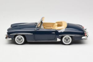 Mercedes 190 SL W121 Middle Blue Norev 1:18 183403 Metall - pilt 4/8