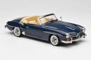 Mercedes 190 SL W121 Middle Blue Norev 1:18 183403 Metall - pilt 6/8