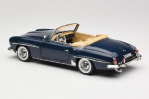 Mercedes 190 SL W121 Middle Blue Norev 1:18 183403 Metall - pilt 7/8