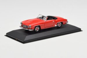 Mercedes 190 SL W121 Punane Minichamps 1:43 940033131 Metall - pilt 2/4
