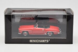 Mercedes 190 SL W121 Punane Minichamps 1:43 940033131 Metall - pilt 4/4