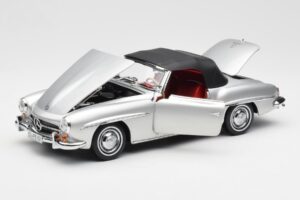 Mercedes 190 SL W121 Hõbedane Norev 1:18 B660640604 Metall - pilt 2/8