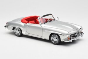 Mercedes 190 SL W121 Hõbedane Norev 1:18 B660640604 Metall - pilt 6/8