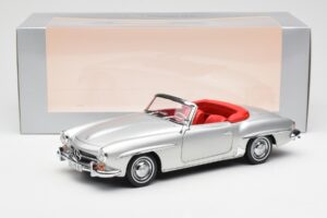 Mercedes 190 SL W121 Hõbedane Norev 1:18 B660640604 Metall - pilt 8/8