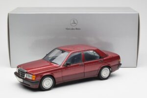 Mercedes 190E W201 2.0 Punane Dealer Edition AUTOart 1:18 B66040383 Metall - pilt 8/8