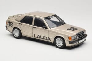 Mercedes 190E 2.3-16 W201 #1 N. Lauda Race of Champions Nurburgring 1984 AUTOart 1:18 88431 Metall - pilt 6/8