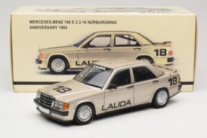 Mercedes 190E 2.3-16 W201 #1 N. Lauda Race of Champions Nurburgring 1984 AUTOart 1:18 88431 Metall - pilt 8/8