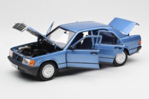 Mercedes 190E W201 Diamond Sinine Diileri Väljaanne Norev 1:18 B66040661 Metall - pilt 2/8