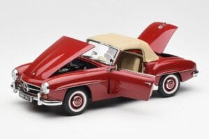 Mercedes 190SL W198 Punane AUTOart 1:18 76116 Metall - pilt 2/8