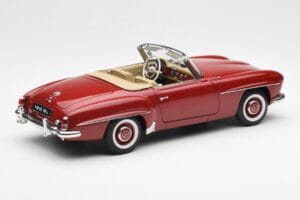 Mercedes 190SL W198 Punane AUTOart 1:18 76116 Metall - pilt 3/8