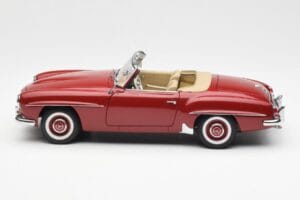 Mercedes 190SL W198 Punane AUTOart 1:18 76116 Metall - pilt 4/8
