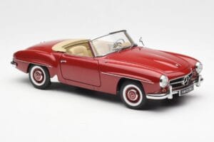 Mercedes 190SL W198 Punane AUTOart 1:18 76116 Metall - pilt 6/8
