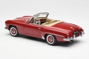 Mercedes 190SL W198 Punane AUTOart 1:18 76116 Metall - pilt 7/8