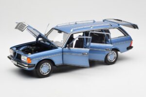 Mercedes 200 S123 T-Model Diamond Sinine Diileri Väljaanne Norev 1:18 B66040671 Metall - pilt 2/8