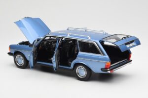 Mercedes 200 S123 T-Model Diamond Sinine Diileri Väljaanne Norev 1:18 B66040671 Metall - pilt 5/8