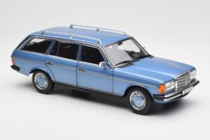 Mercedes 200 S123 T-Model Diamond Sinine Diileri Väljaanne Norev 1:18 B66040671 Metall - pilt 6/8
