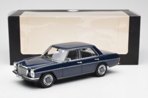 Mercedes 200 W114 Midnight Sinine Diileri Väljaanne Norev 1:18 B66040694 Metall - pilt 8/8