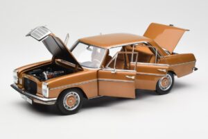 Mercedes 200 W115 Bycane Kuldne Diileri Väljaanne Norev 1:18 B66040665 Metall - pilt 2/8