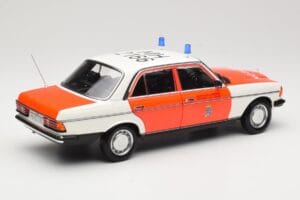 Mercedes 200 W123 Kiirabiautó Valge Norev 1:18 183834 Metall - pilt 5/8