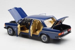 Mercedes 200 W123 Surf Sinine Norev 1:18 183710 Metall - pilt 5/8
