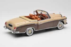 Mercedes 220 SE W128 Kabriolett Pronks Punane Sun Star 1:18 3572 Metall - pilt 3/8