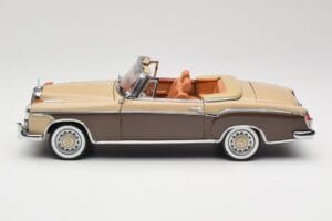 Mercedes 220 SE W128 Kabriolett Pronks Punane Sun Star 1:18 3572 Metall - pilt 4/8