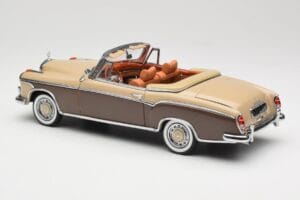 Mercedes 220 SE W128 Kabriolett Pronks Punane Sun Star 1:18 3572 Metall - pilt 7/8