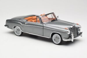Mercedes 220 SE W128 Kabriolett Grey Metallic Sun Star 1:18 3352-M1 Metall - pilt 6/8