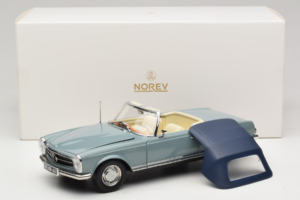 Mercedes 230 SL W113 Horizon Blue Norev 1:18 183992 Metall - pilt 9/9
