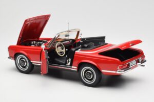Mercedes 230 SL W113 Pagoda Punane Norev 1:18 B660640596 Metall - pilt 5/8
